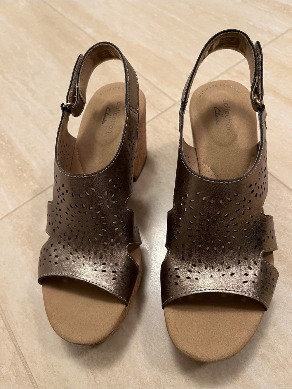 Clarks Women's Bronze Sandals